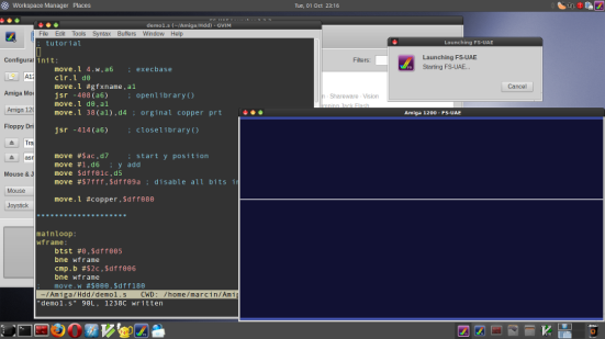 My current Amiga asm dev setup.